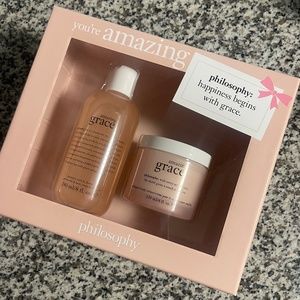 PHILOSOPHY Amazing Grace Gift Set 8oz Shampoo & 4oz Body Creme NEW in Box